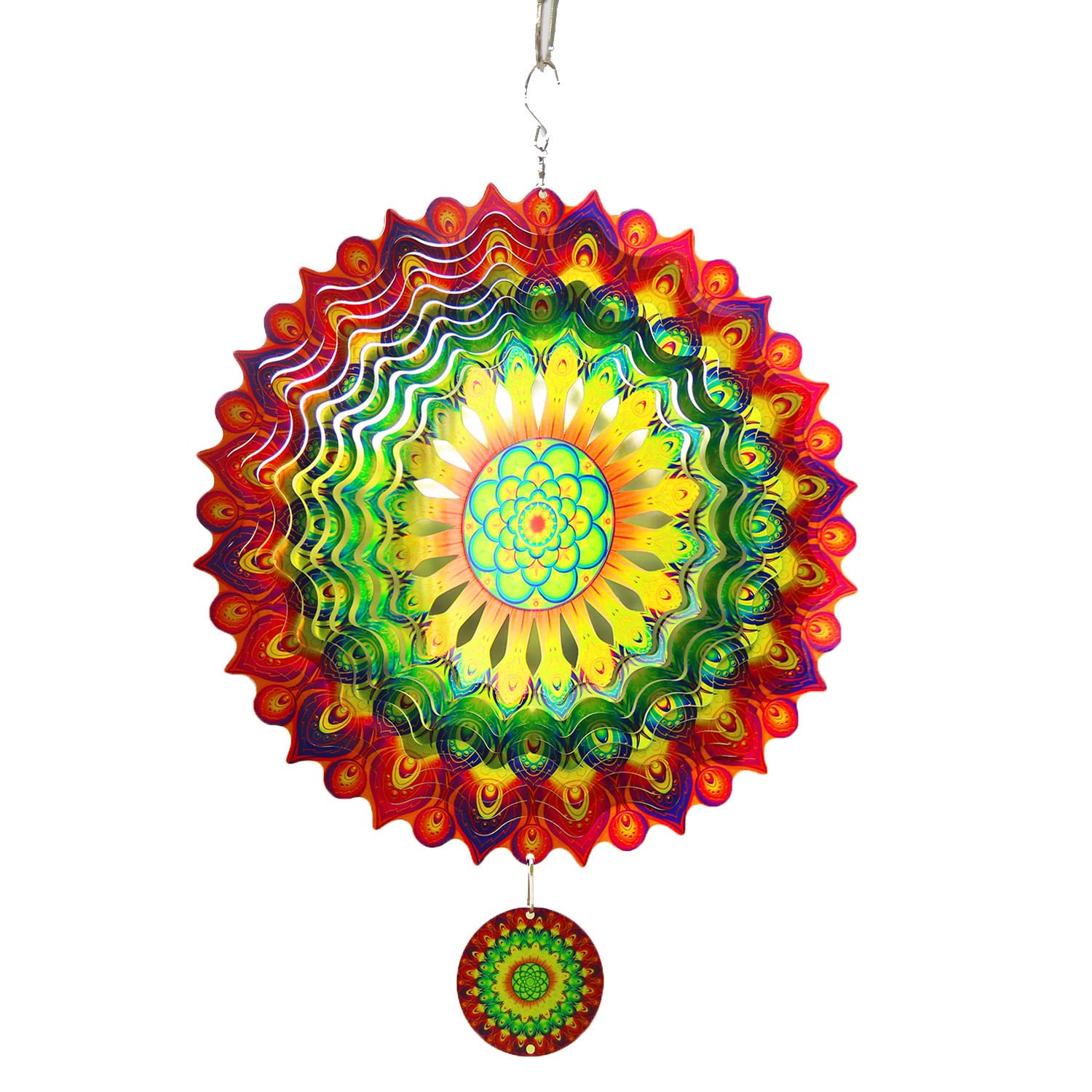 Colorful3D Rotating Reflective Wind Chime