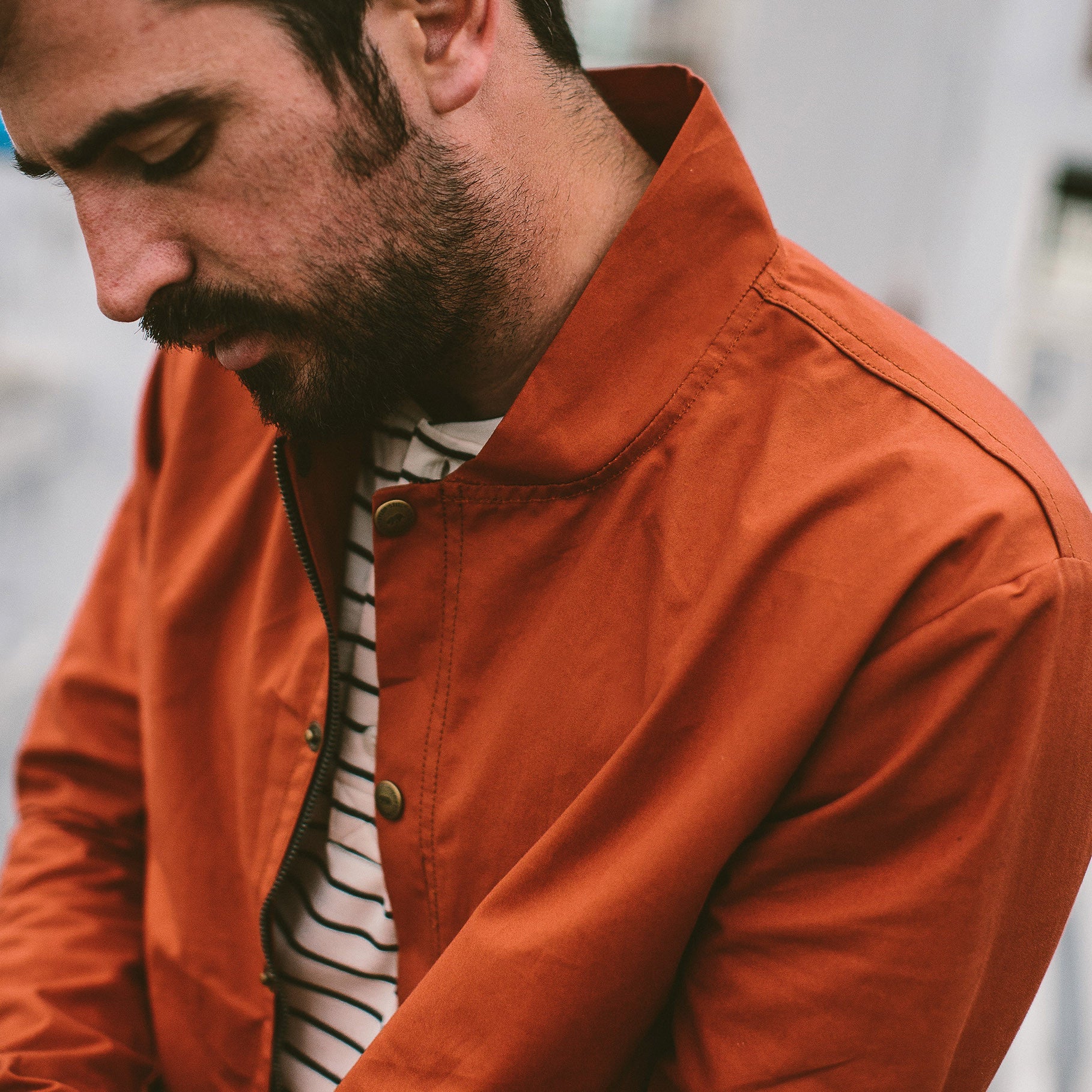 The Bomber Jacket in Rust