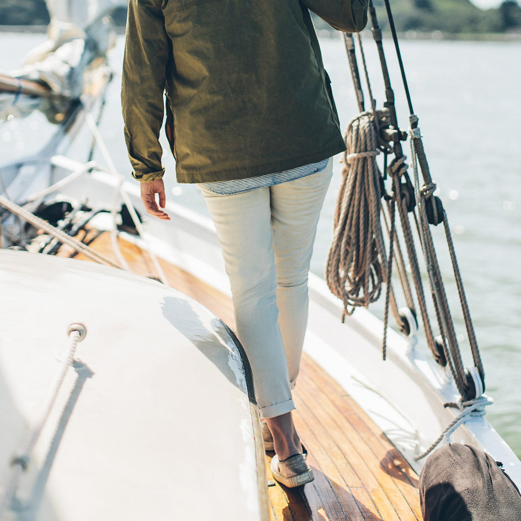 The Adler Jean in Cone Mills Natural