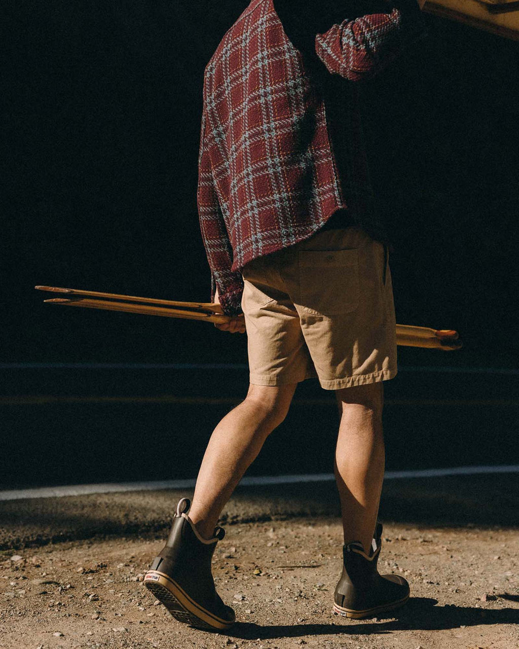 The Apres Short in Organic Khaki Foundation Twill