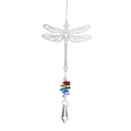 Colorful 3D Dragonfly Rotating Wind Chimes