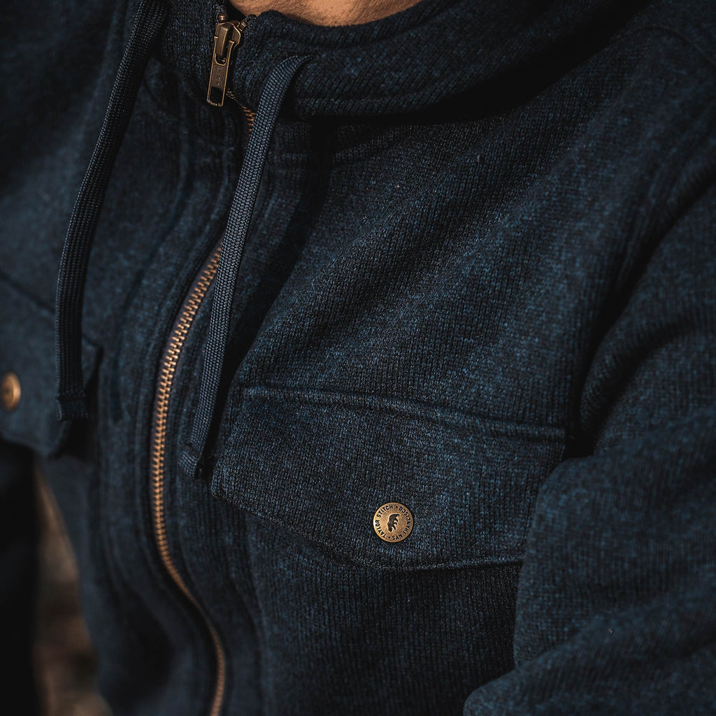 The Big Sur Hoodie in Heather Navy