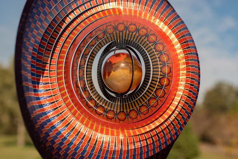Anemona Americana Mandala 3D Rotating Reflective Wind Chime