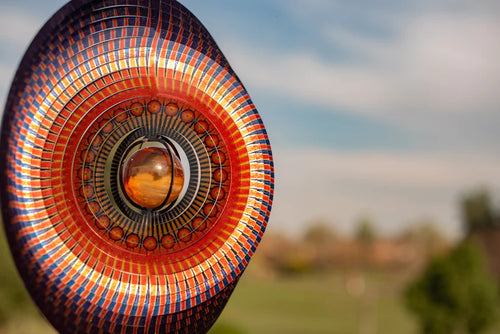 Anemona Americana Mandala 3D Rotating Reflective Wind Chime