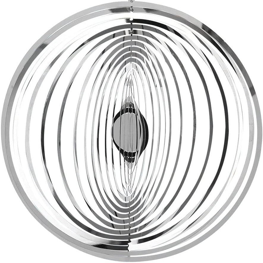 Round 3D Rotating Reflective Wind Chime