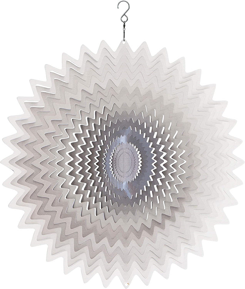 Geometric 3D Rotating Reflective Wind Chime