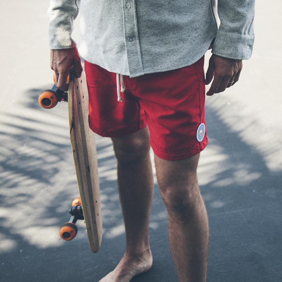 Red Sun Up Swim Trunk