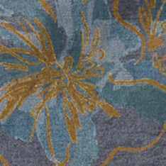 The Bandana in Dark Blue Floral