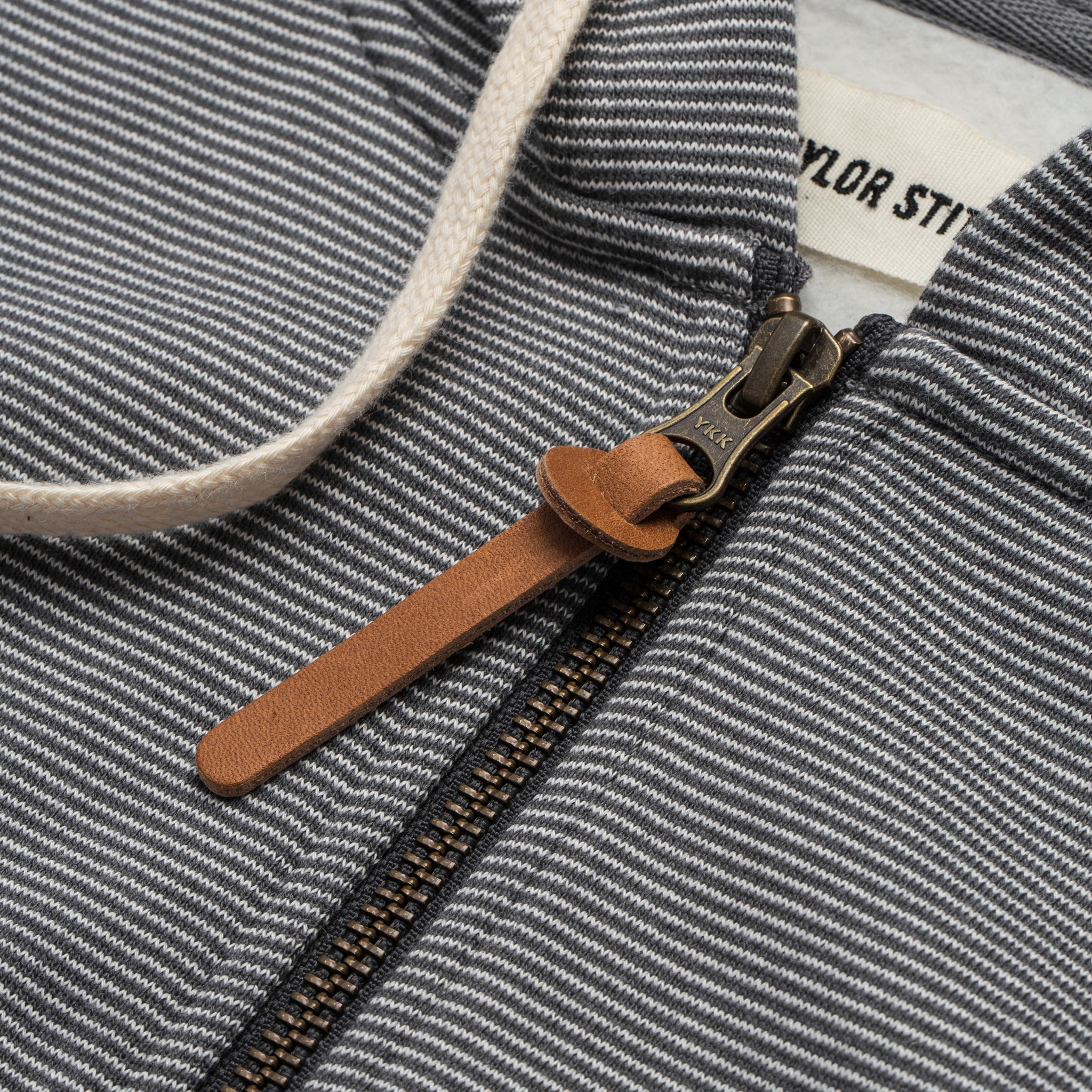 The Après Hoodie in Grey Stripe