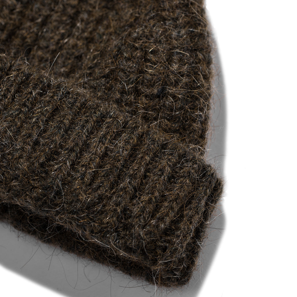 The Beanie in Moss Alpaca