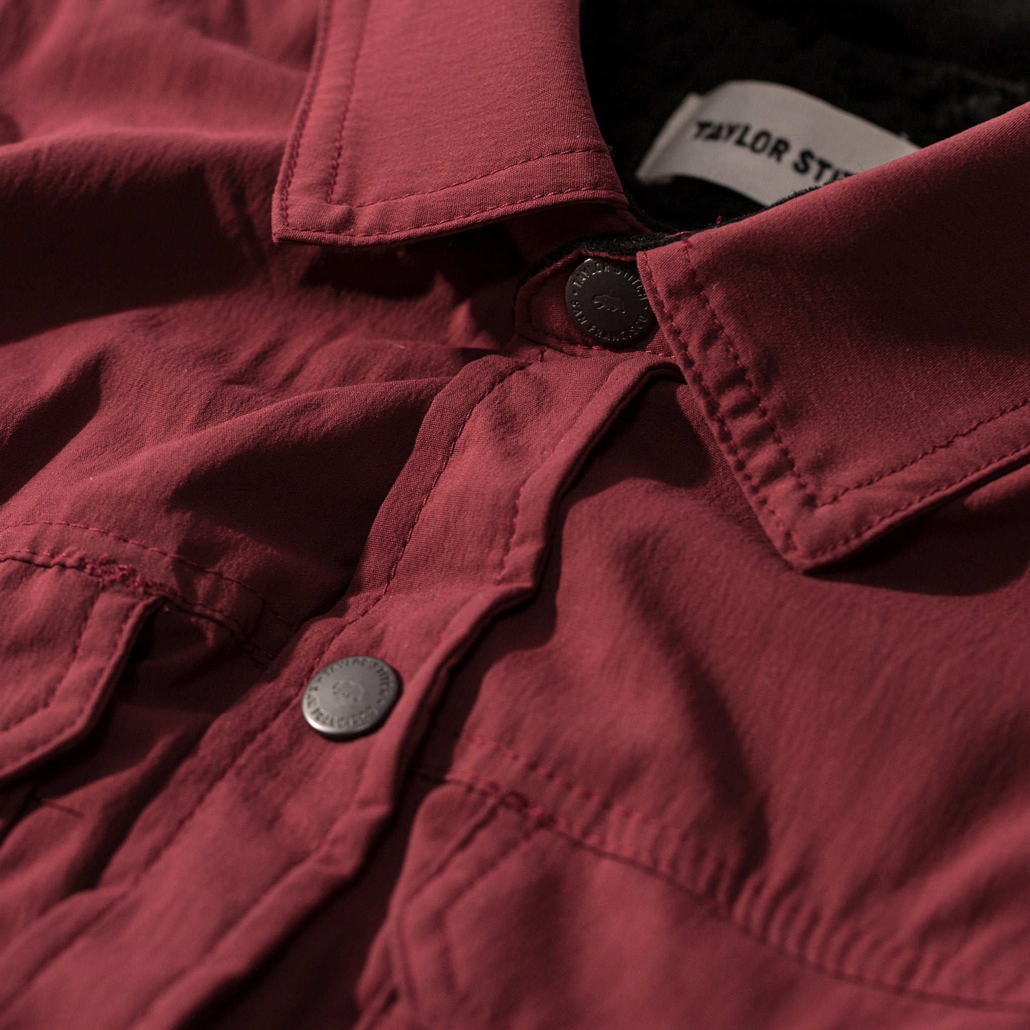 The Albion Jacket in Burgundy