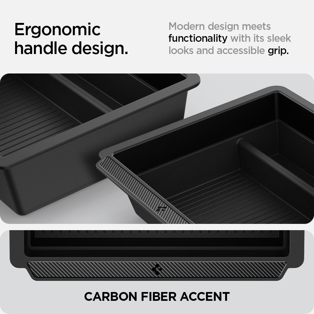 Tesla Series - Sliding Center Console Organizer Upper Tray | 2-Section