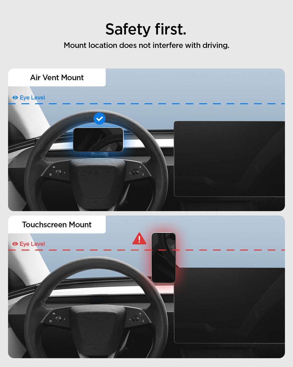 Tesla Models - Airvent Mount | TAM100 (Mag Fit)