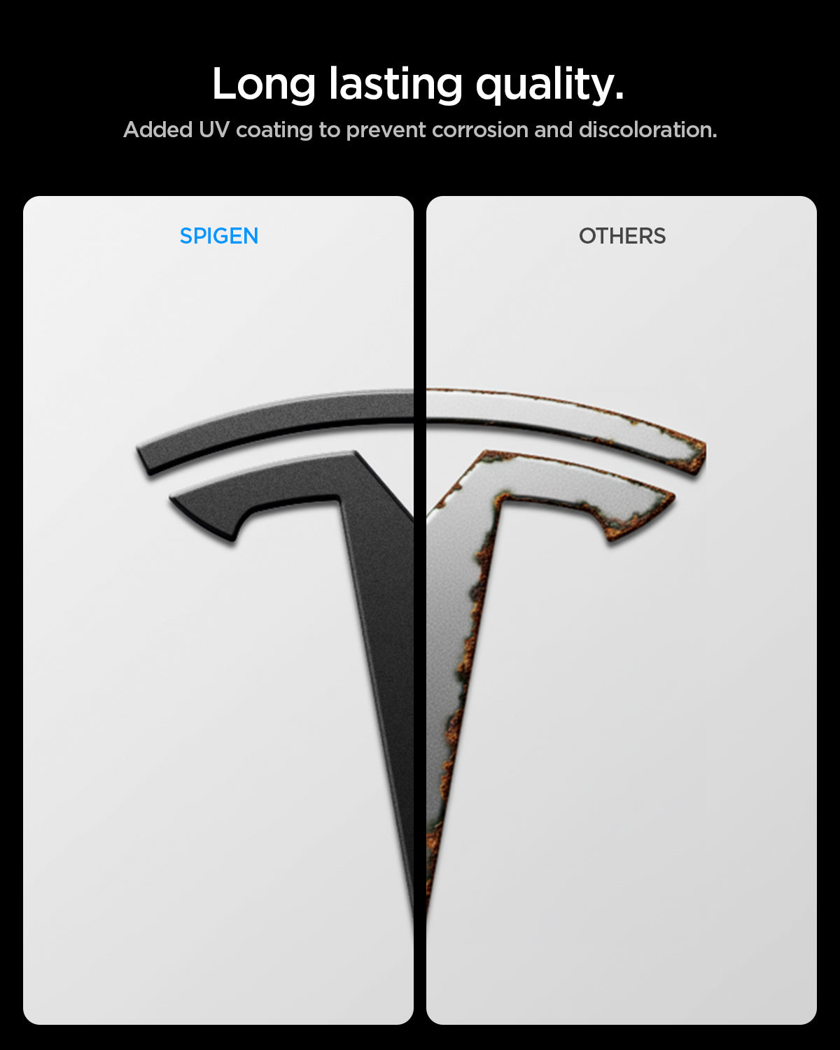 Tesla Series - Front Emblem Logo Cover
