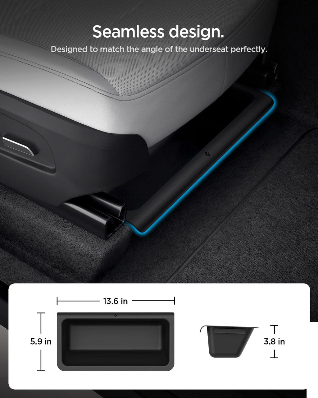 Tesla Series - Underseat Organizer Box | 2 Pack