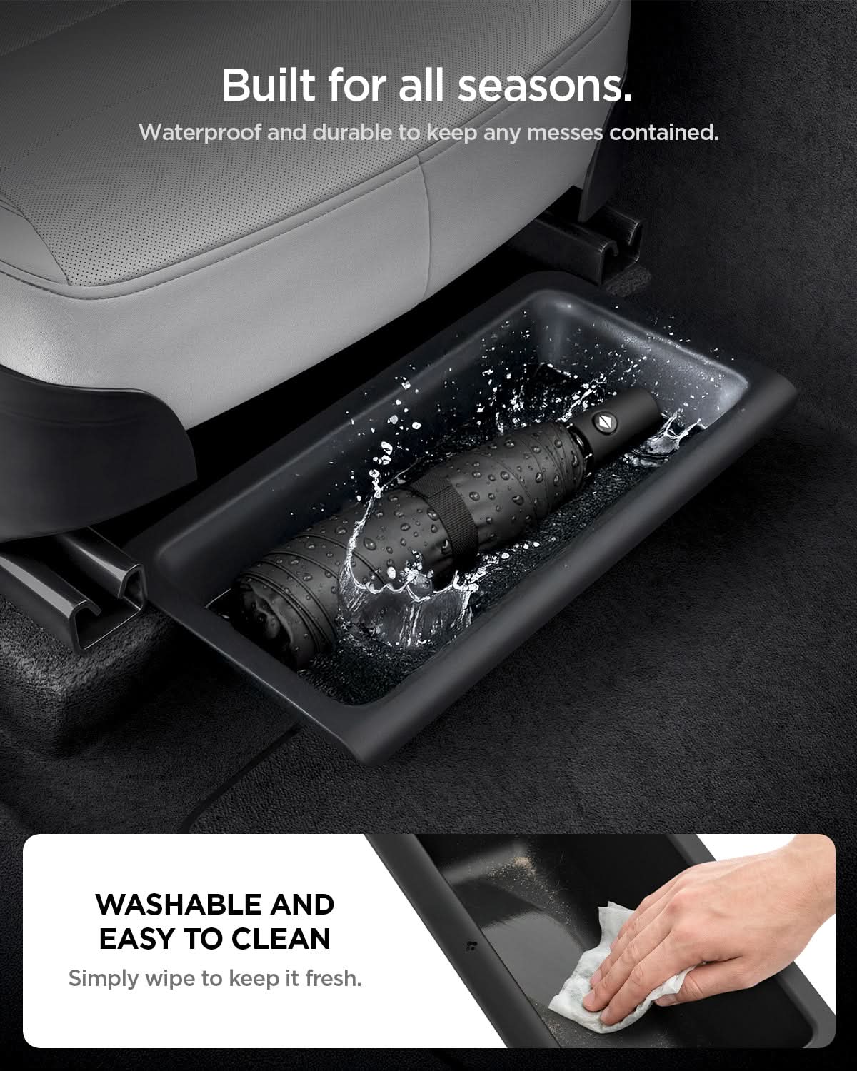 Tesla Series - Underseat Organizer Box | 1 Pack