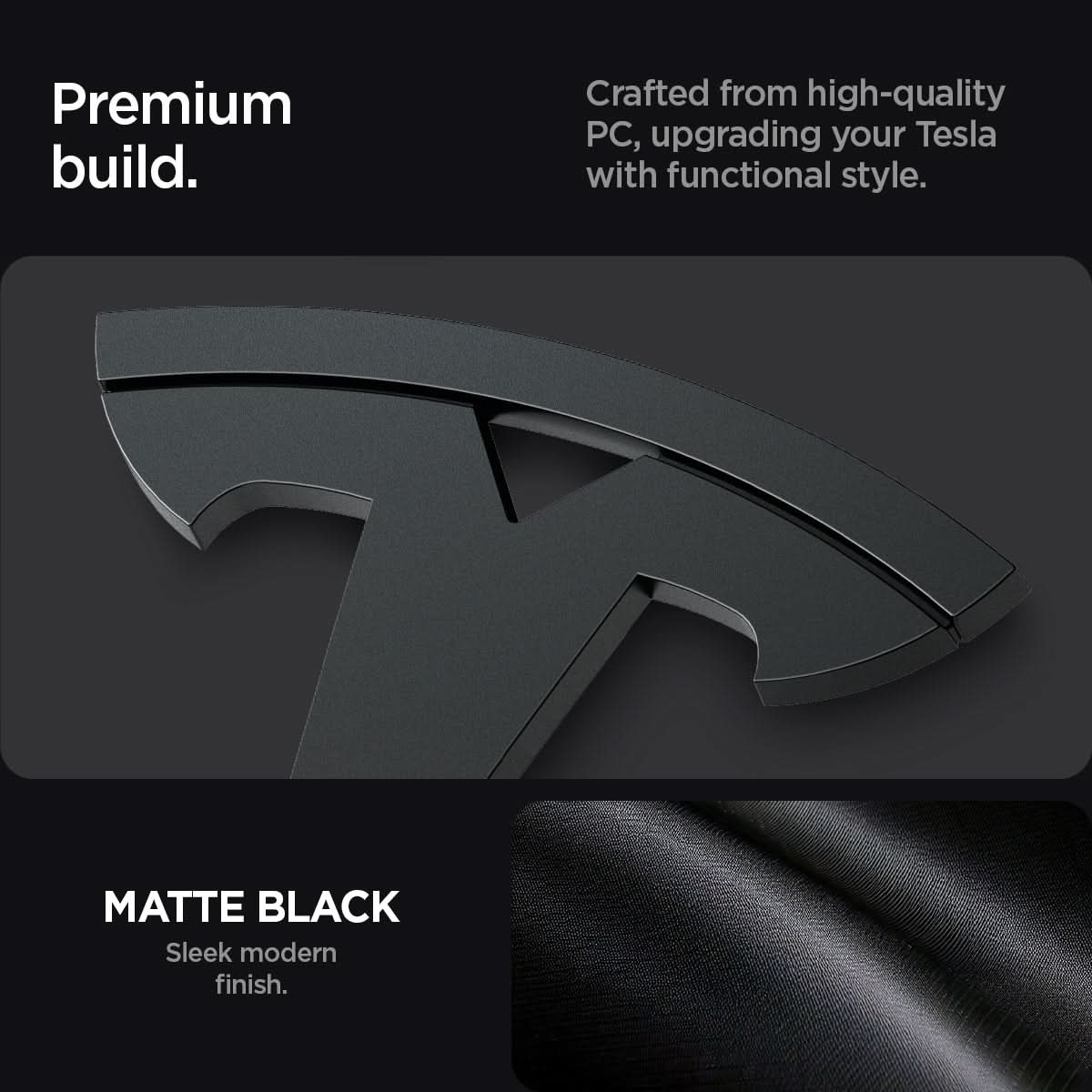Tesla Series - Front Emblem Logo Cover