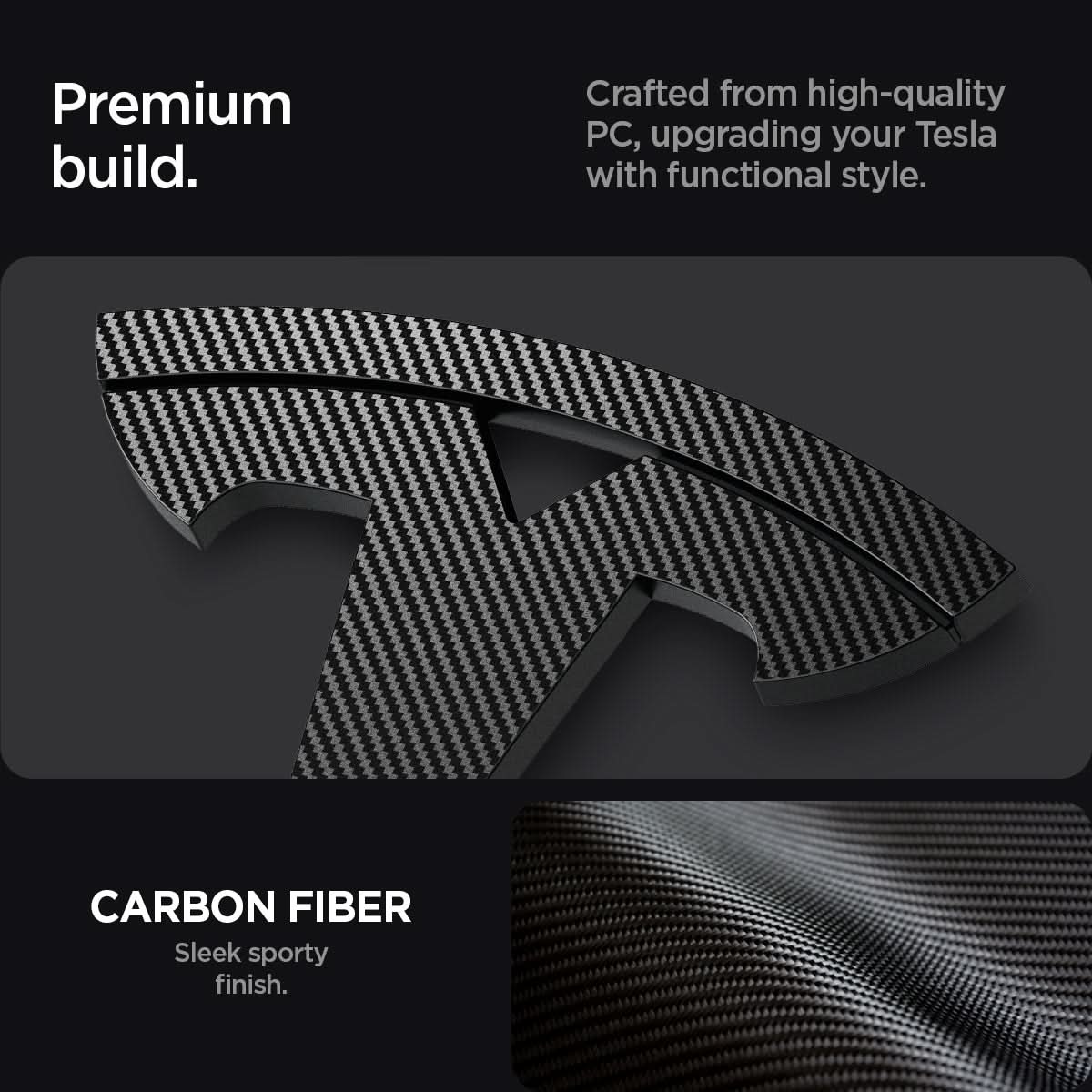 Tesla Series - Front Emblem Logo Cover