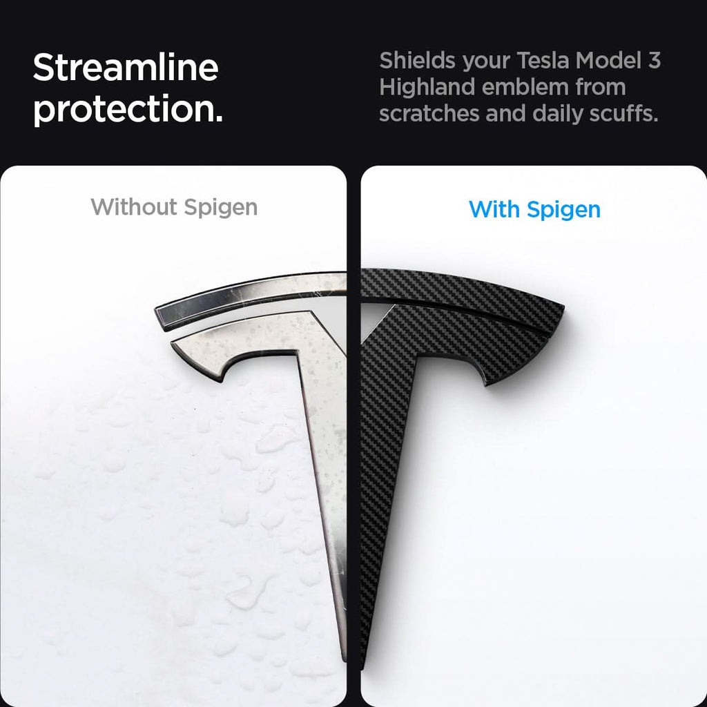 Tesla Series - Front Emblem Logo Cover