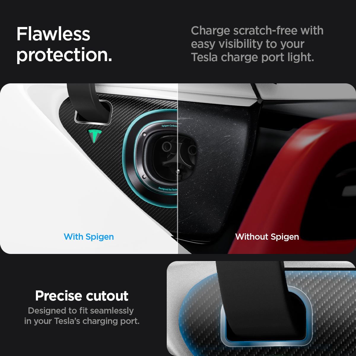 Tesla Series - Charging Port Inner Protective Film | TO420C