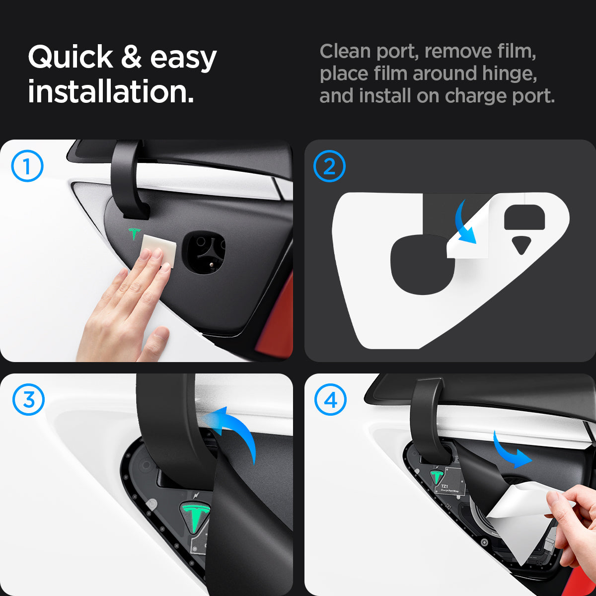 Tesla Series - Charging Port Inner Protective Film | Zero One