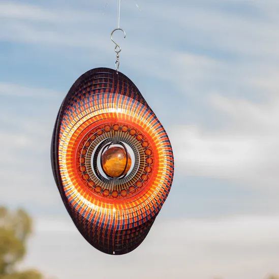 Anemona Americana Mandala 3D Rotating Reflective Wind Chime