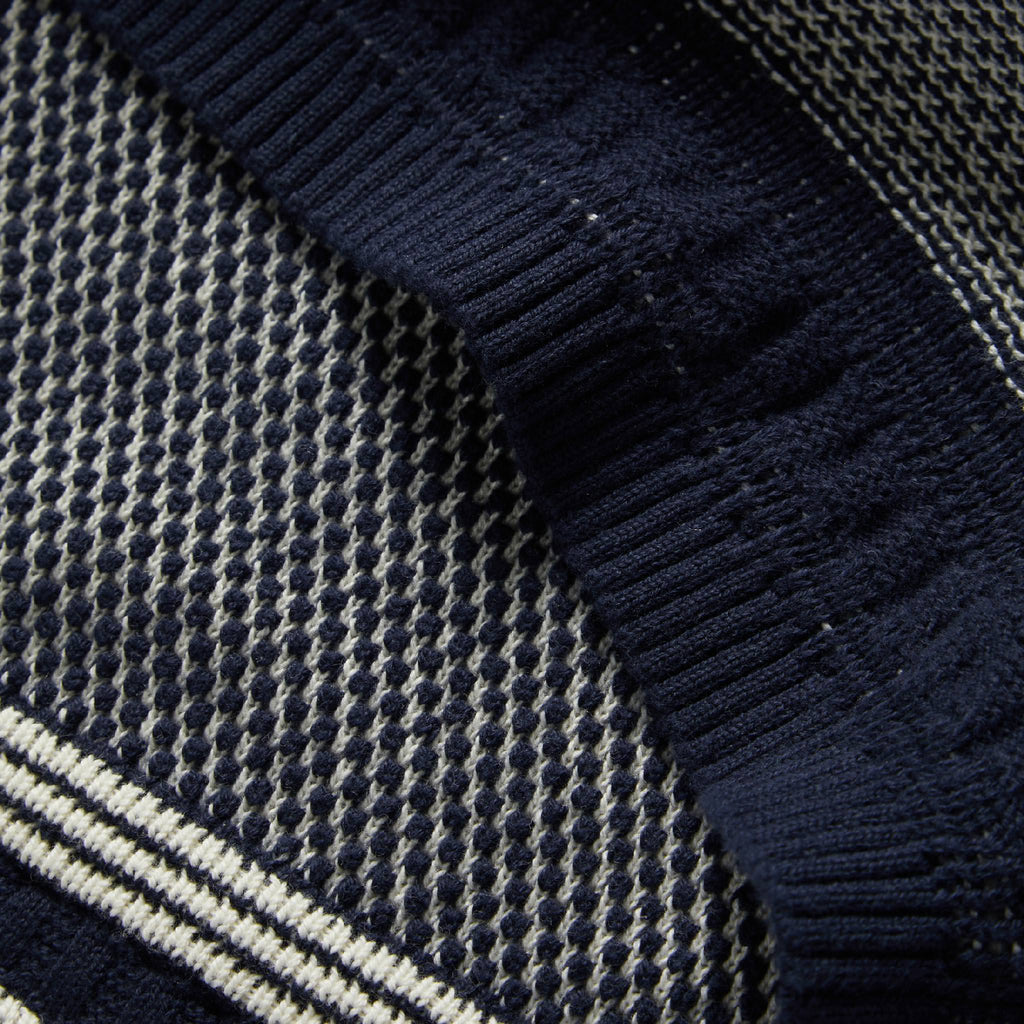 The Brume Sweater in Navy Birdseye