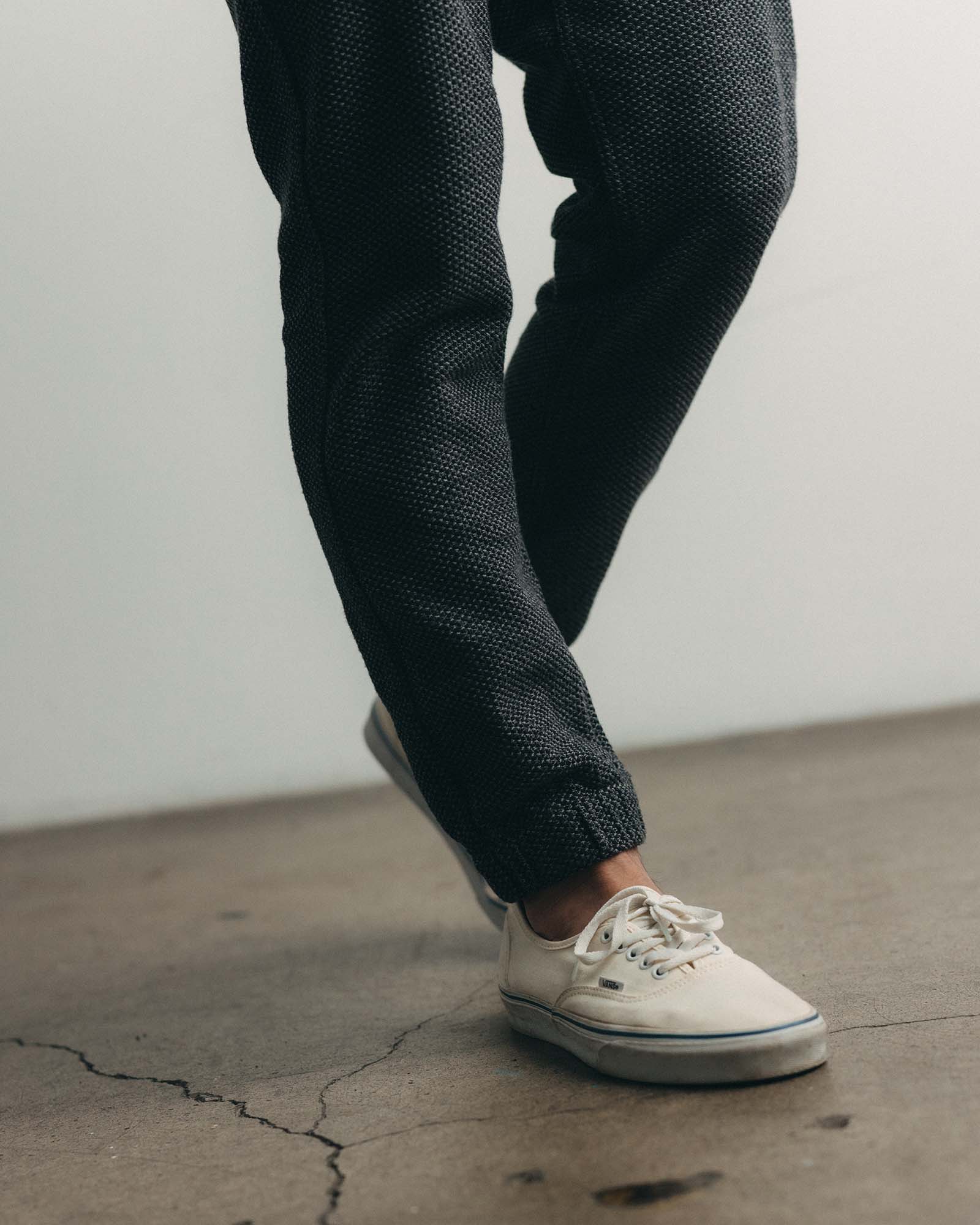 The Apres Pant in Charcoal Sashiko