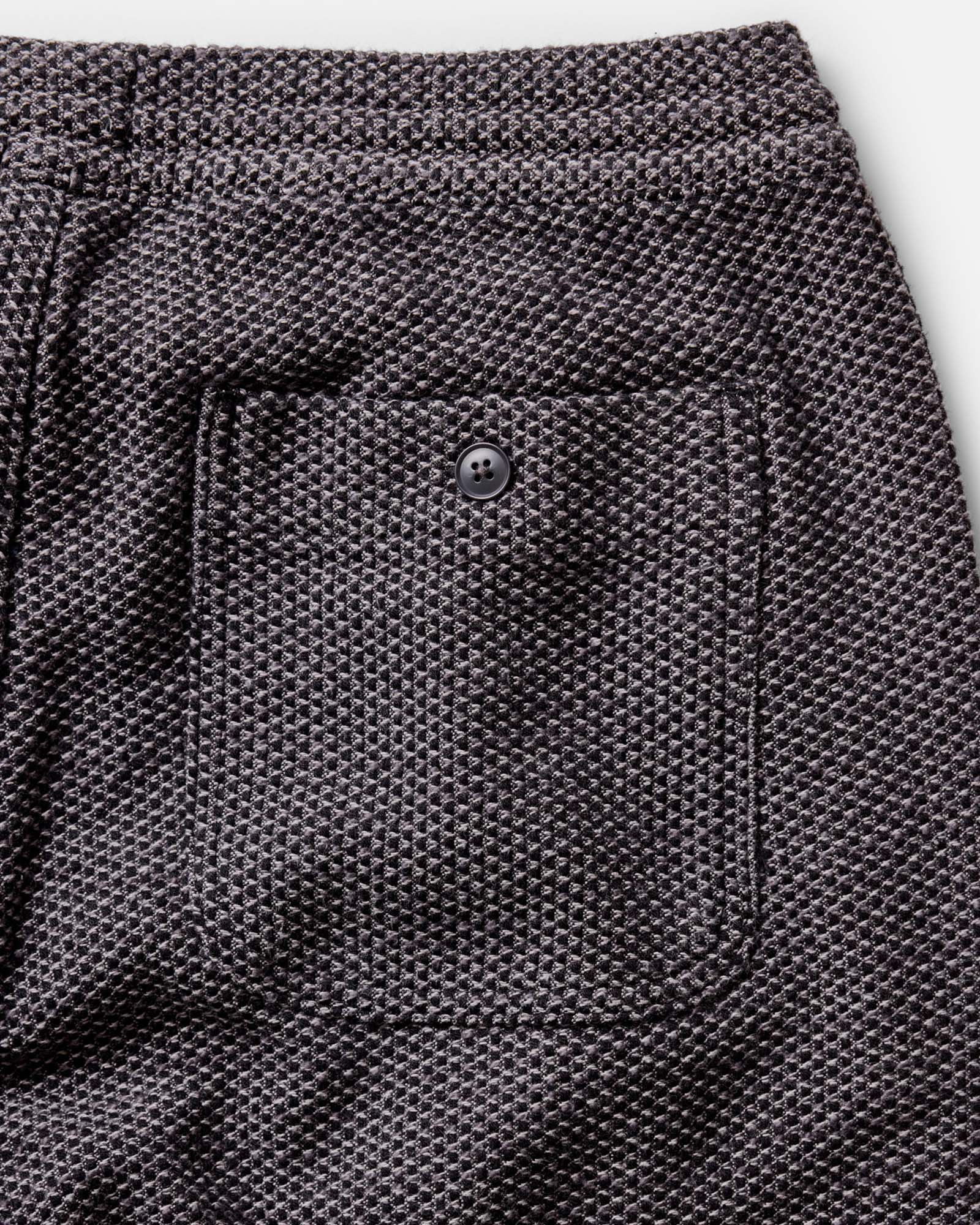 The Apres Pant in Charcoal Sashiko