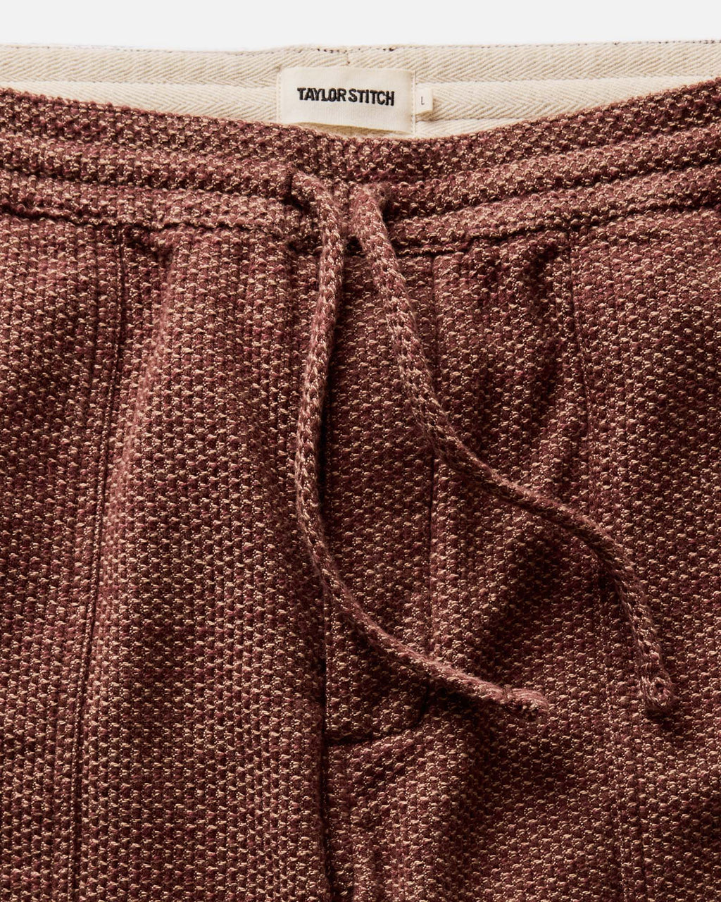 The Breakwater Pant in Black Cherry Sashiko