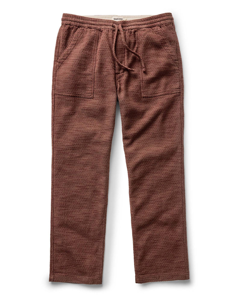 The Breakwater Pant in Black Cherry Sashiko