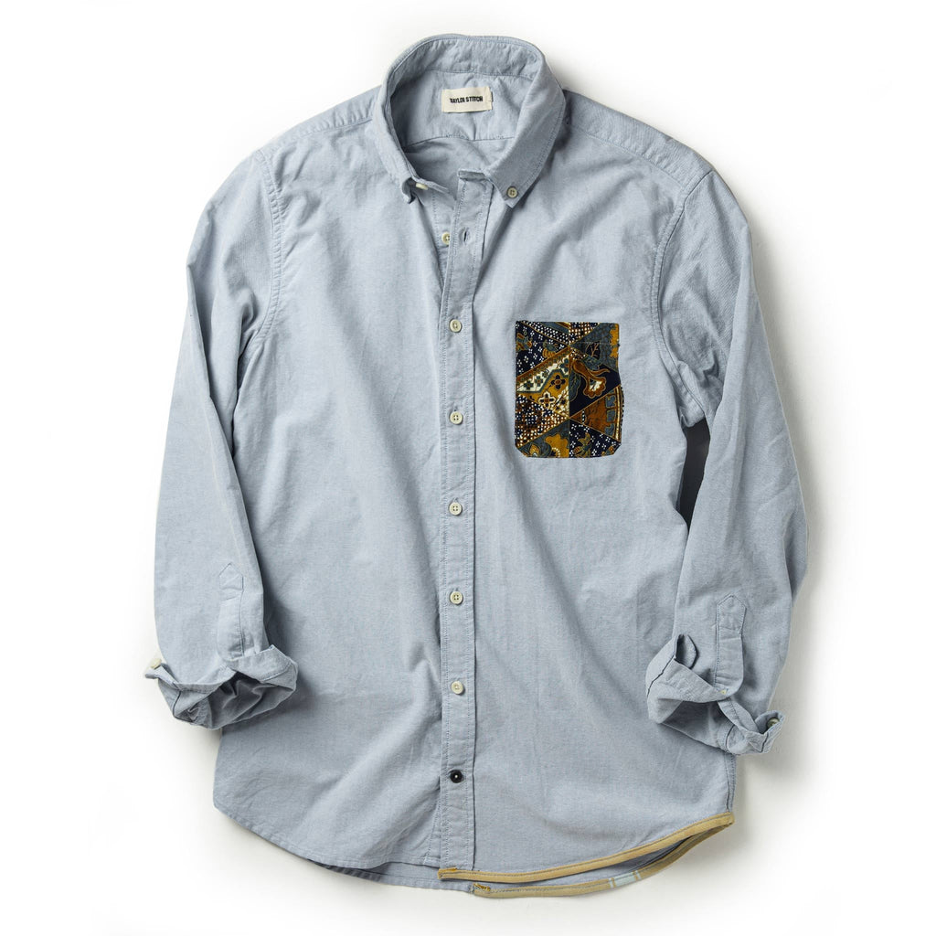 The Atelier and Repairs Jack in Washed Blue Oxford