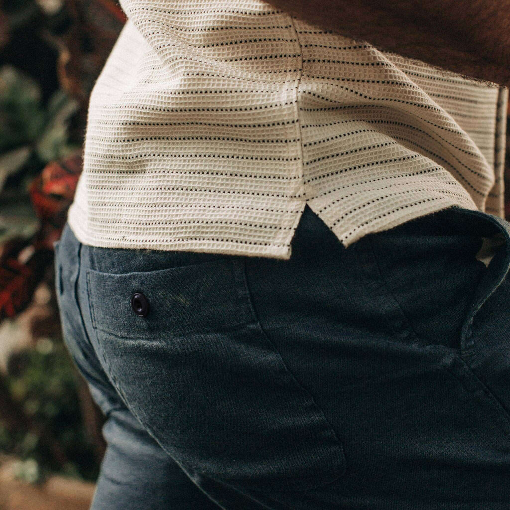 The Apres Short in Navy Hemp