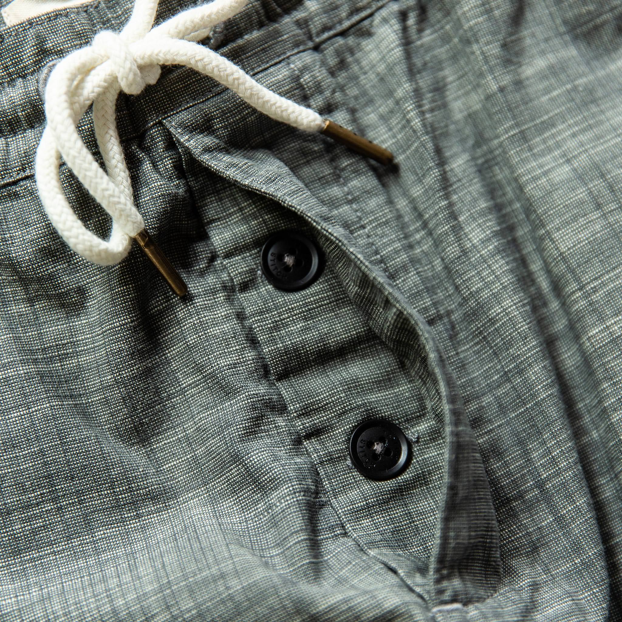 The Apres Short in Olive Pin Dot