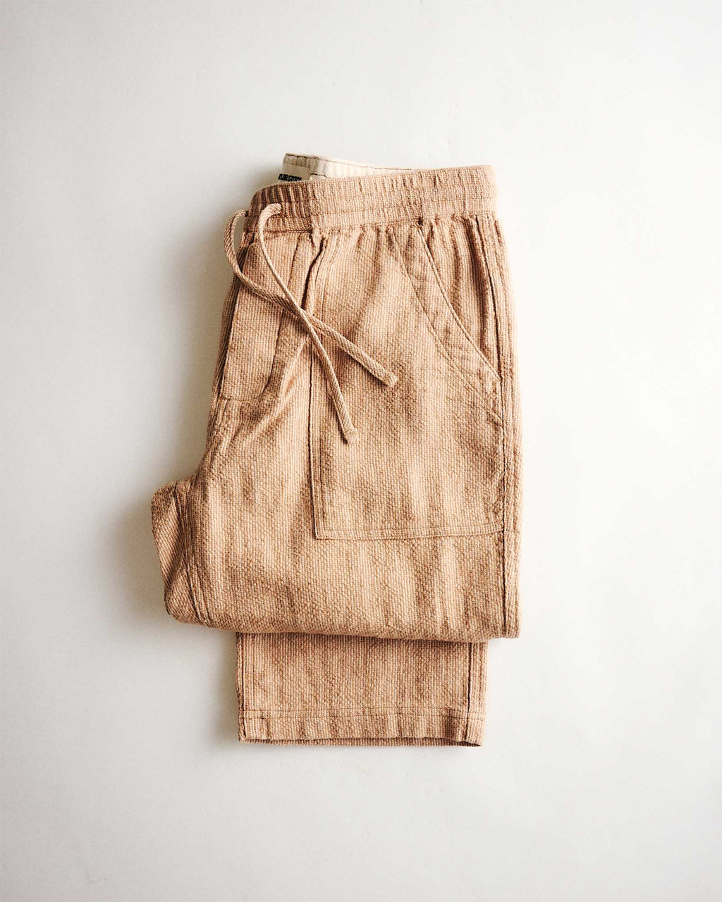 The Breakwater Pant in Chili Stripe Linen