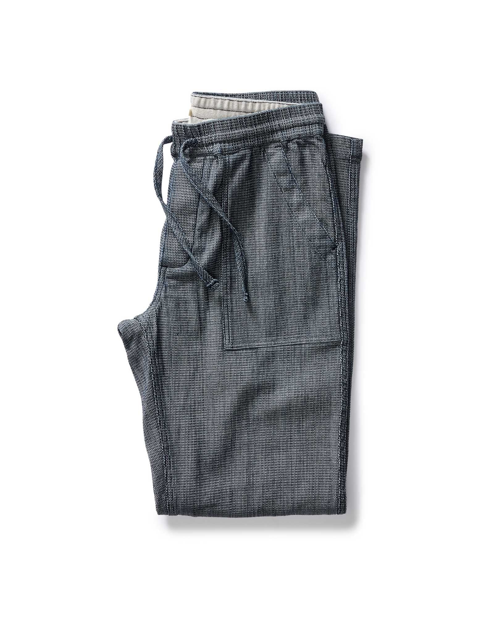 The Breakwater Pant in Rinsed Indigo Stripe