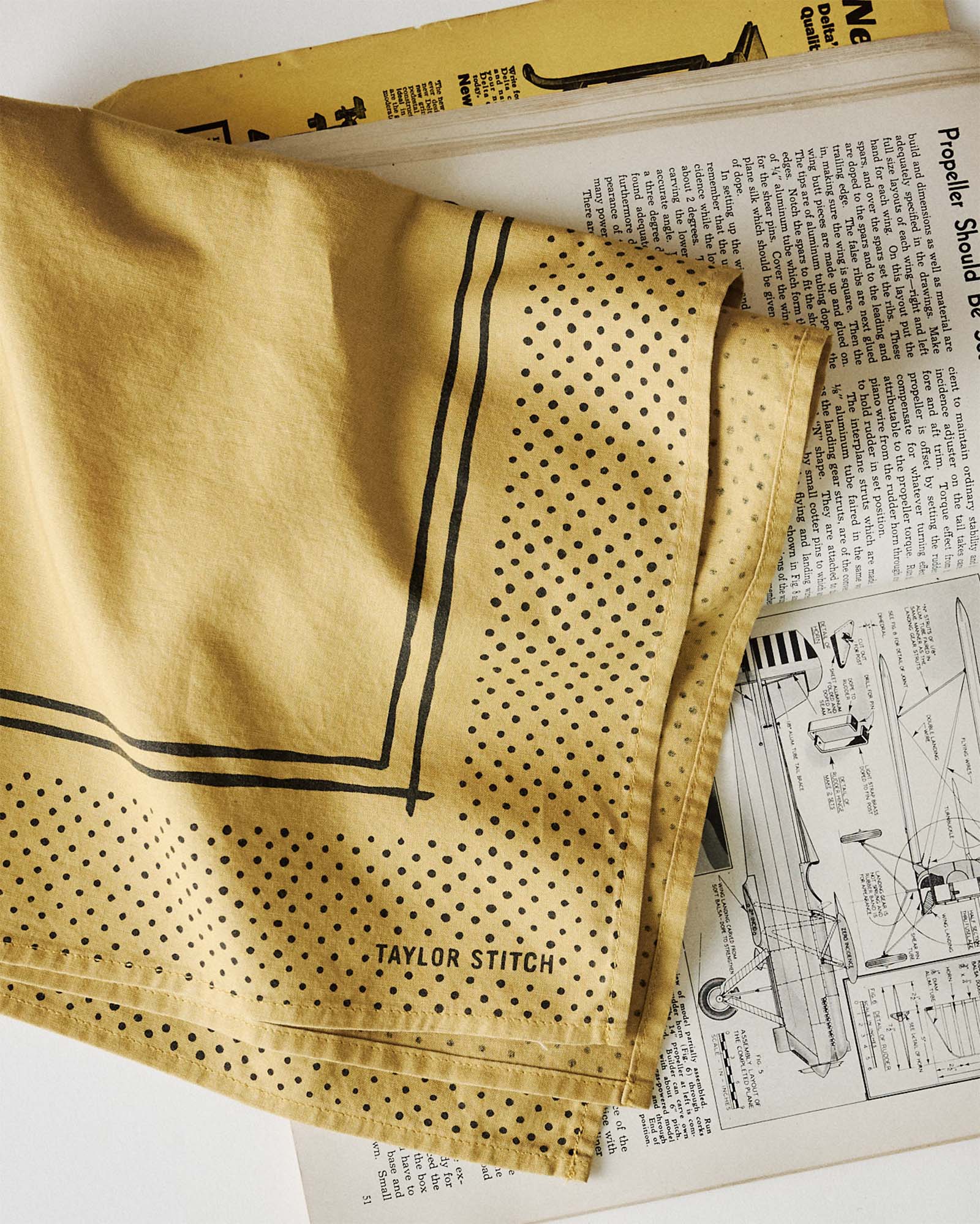The Bandana in Honey Pindot