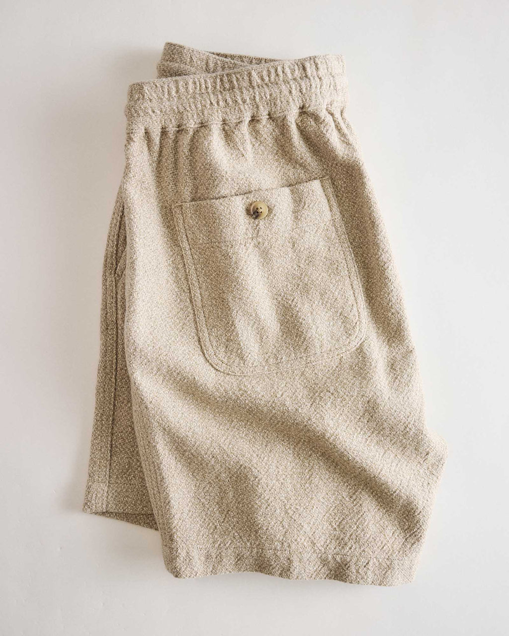 The Apres Short in Oat Linen Tweed