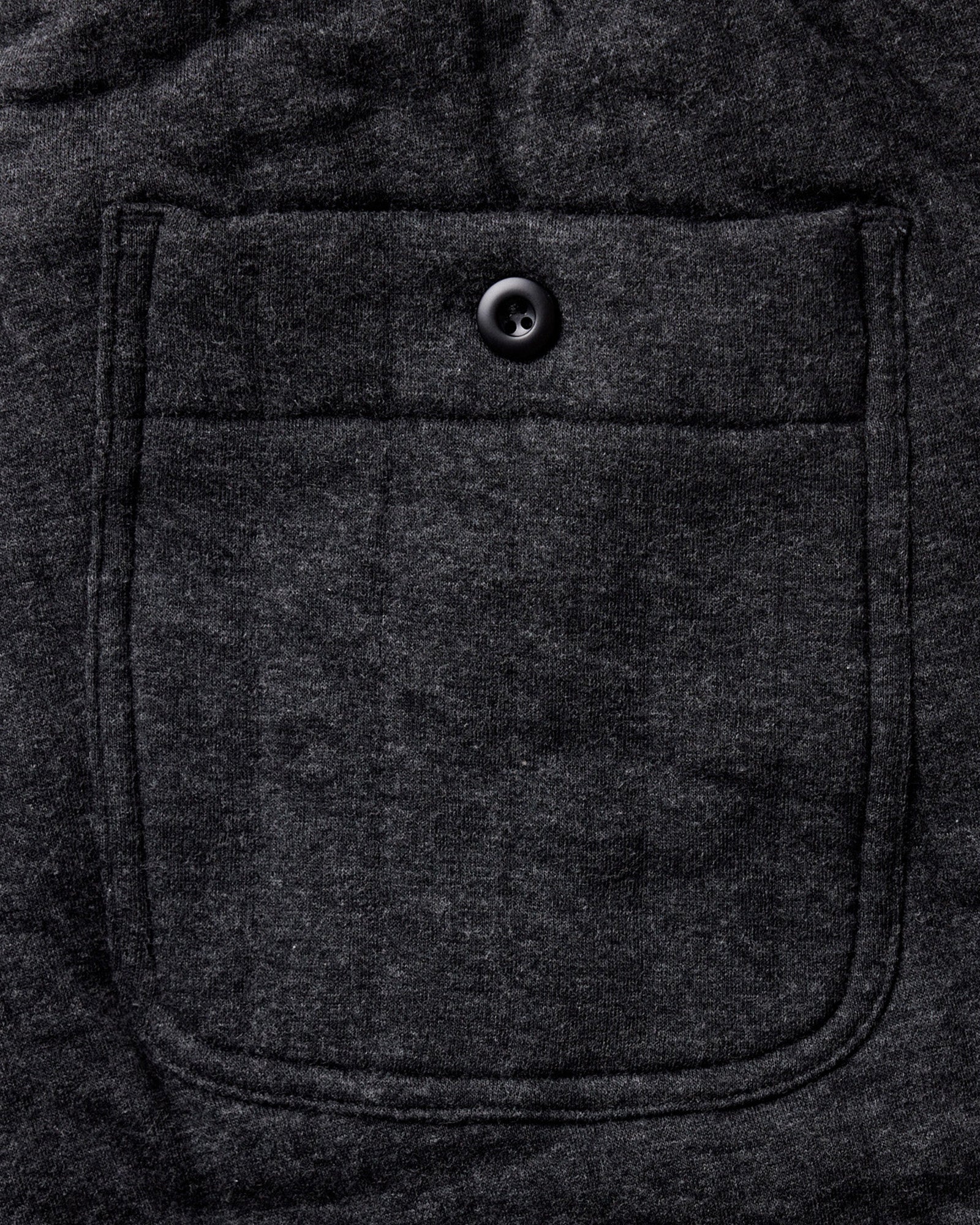 The Apres Pant in Heather Coal Quilted Jersey