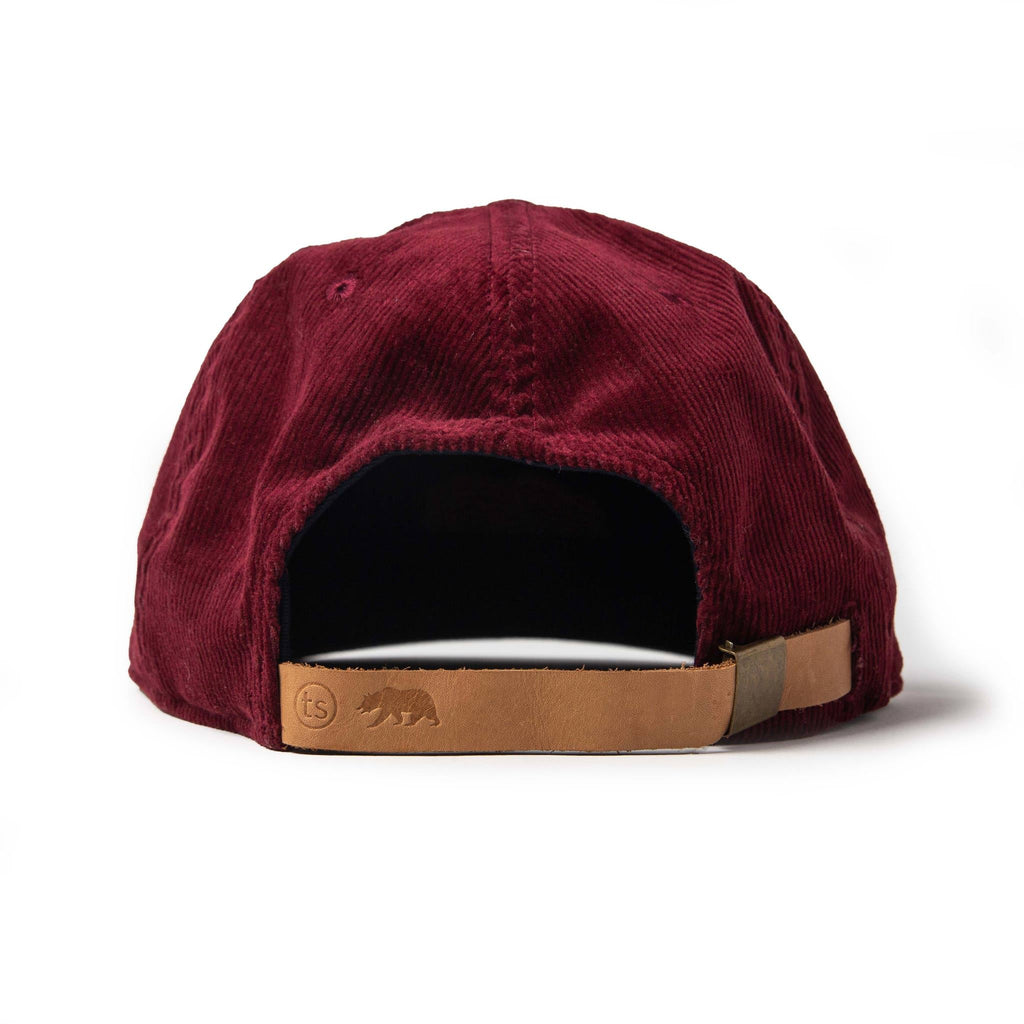 The Ball Cap in Burgundy Cord