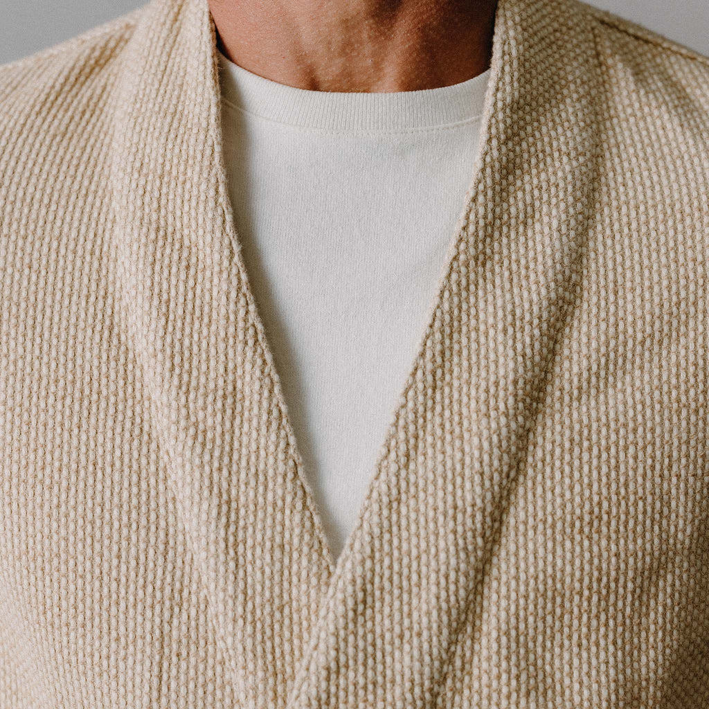 The Apres Robe in Natural Sashiko