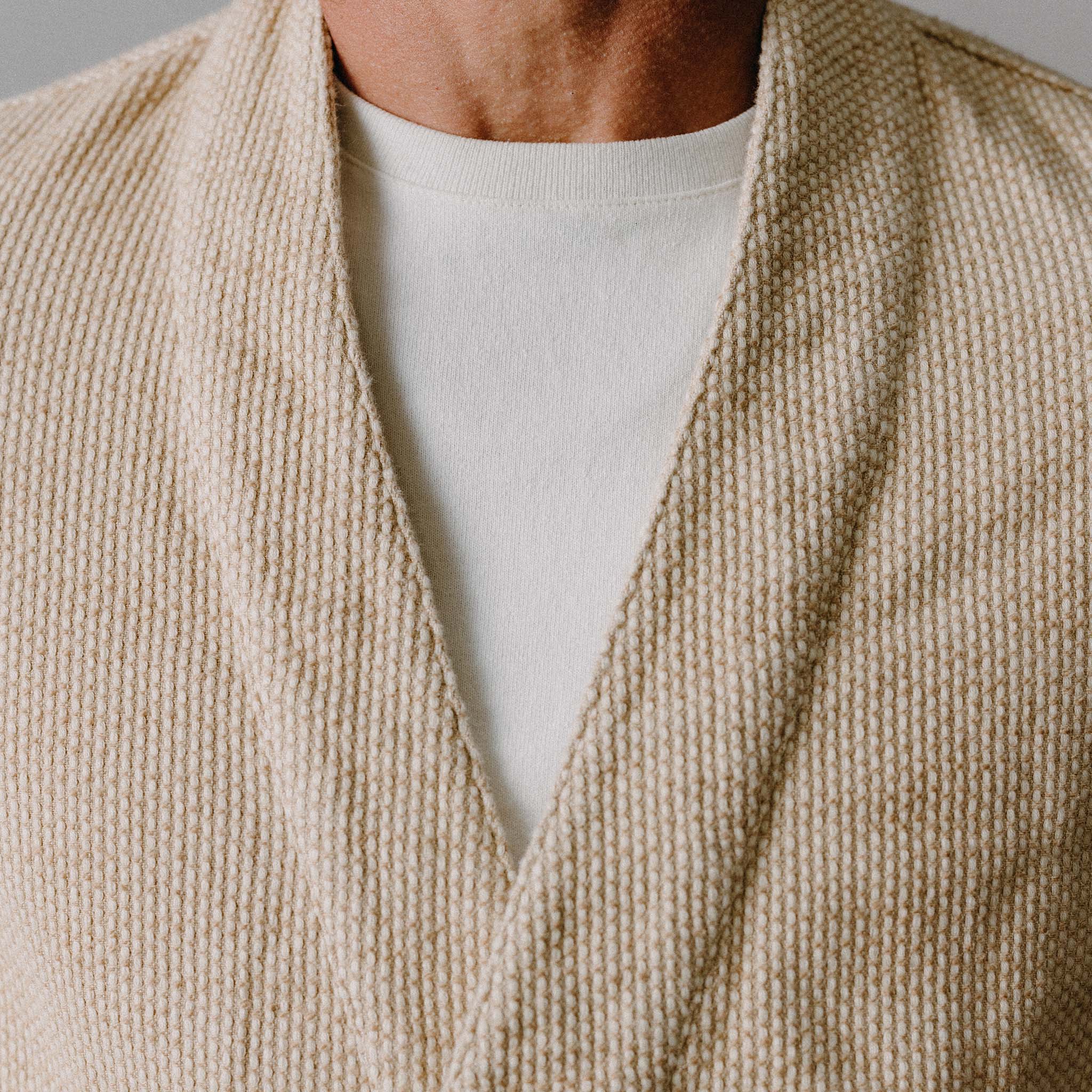 The Apres Robe in Natural Sashiko