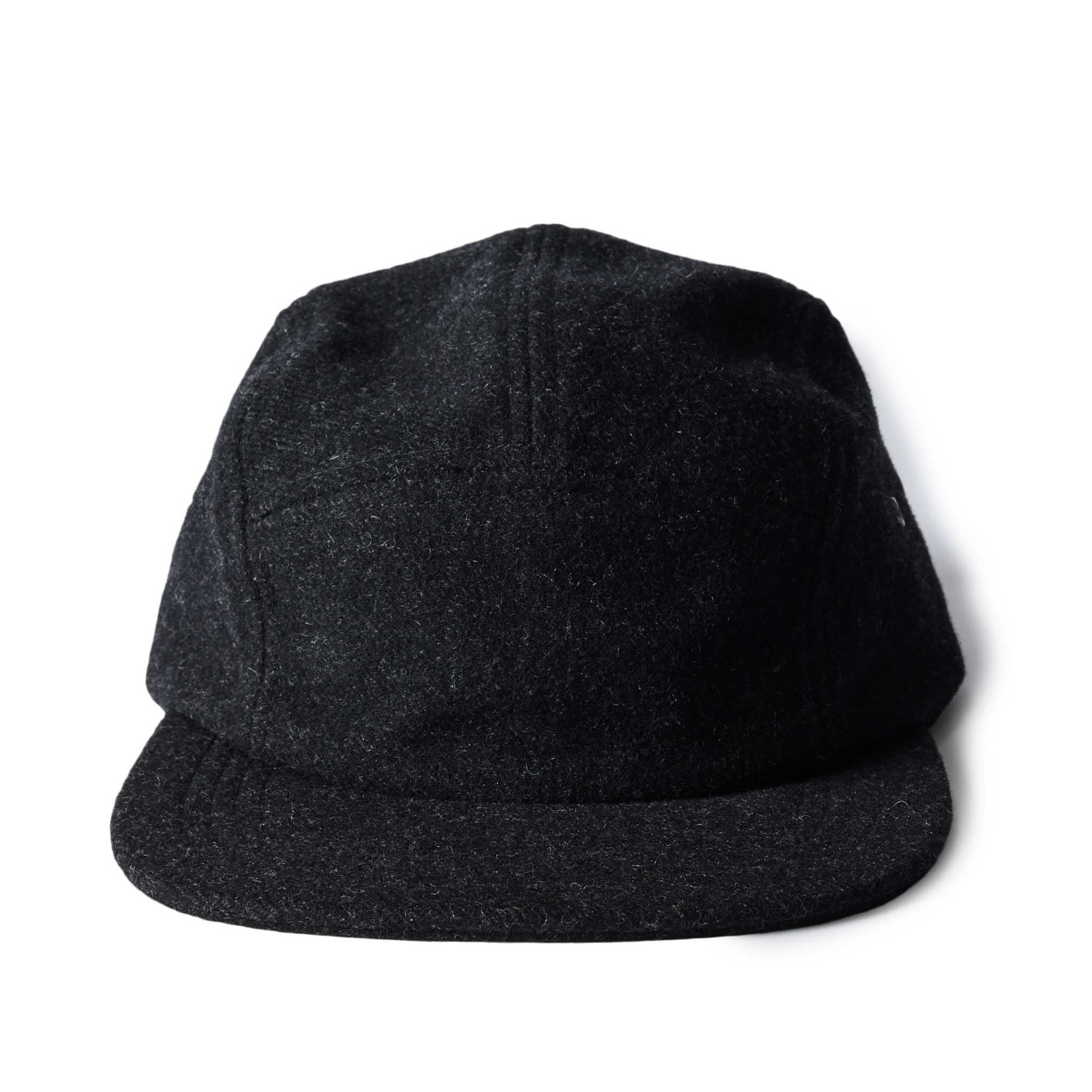 The 5-Panel Cap in Heather Coal Wool Blend