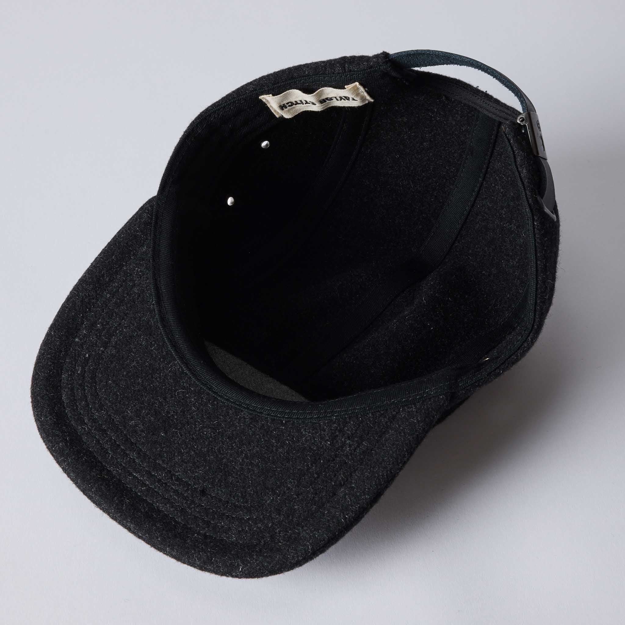 The 5-Panel Cap in Heather Coal Wool Blend