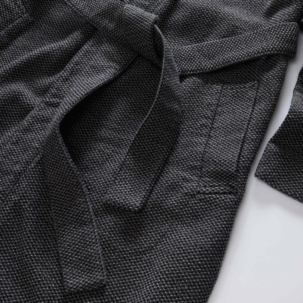The Apres Robe in Charcoal Sashiko