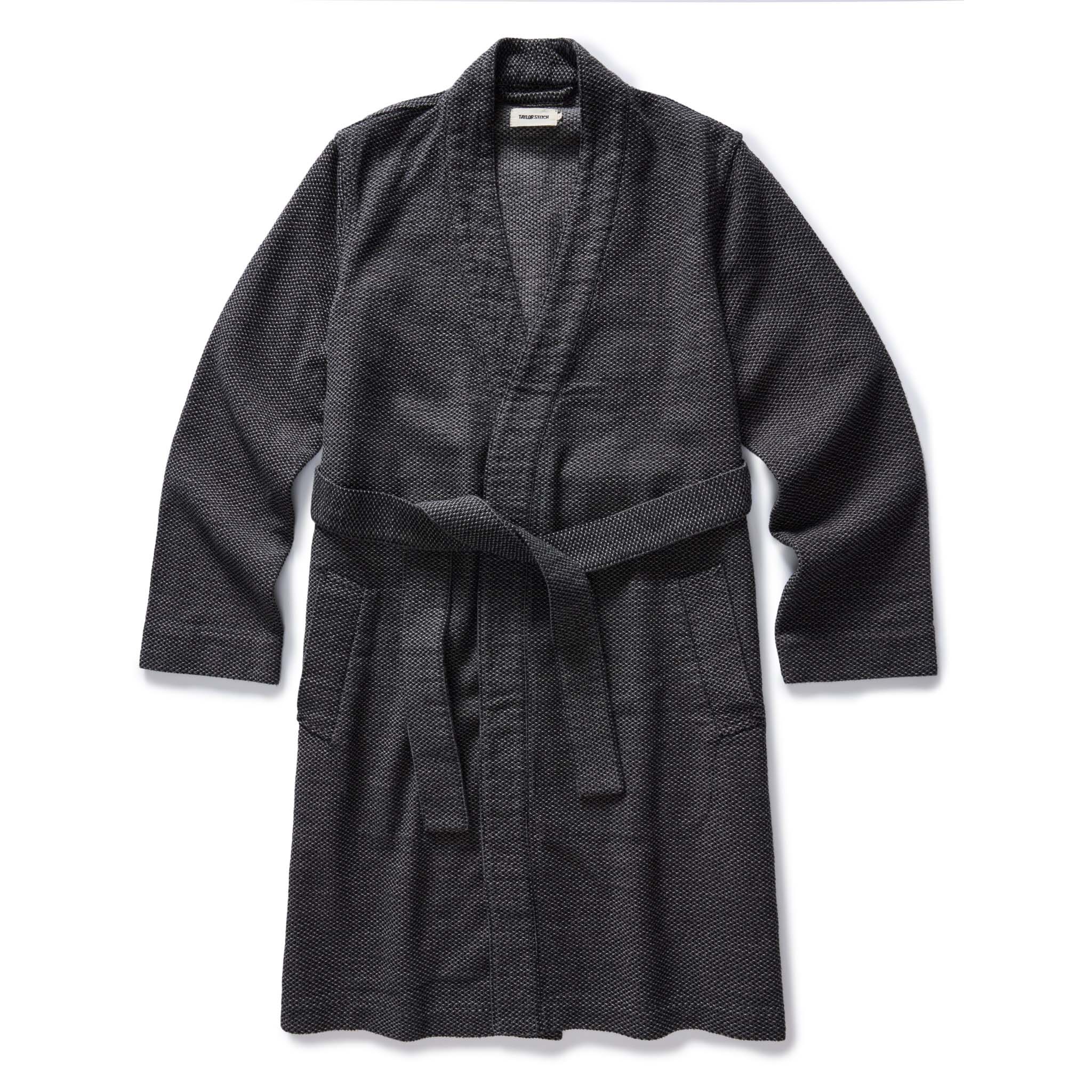 The Apres Robe in Charcoal Sashiko