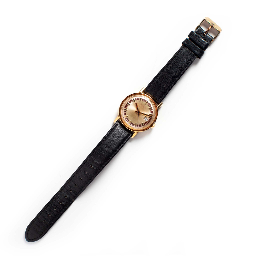 1974 Timex Mercury Calendar Gold