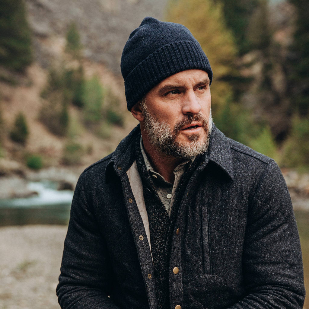 The Beanie in Navy Baby Yak