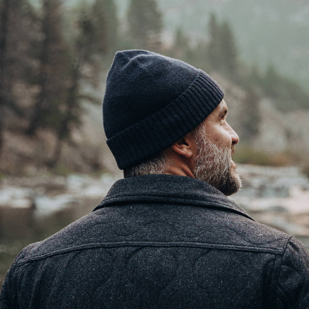 The Beanie in Navy Baby Yak