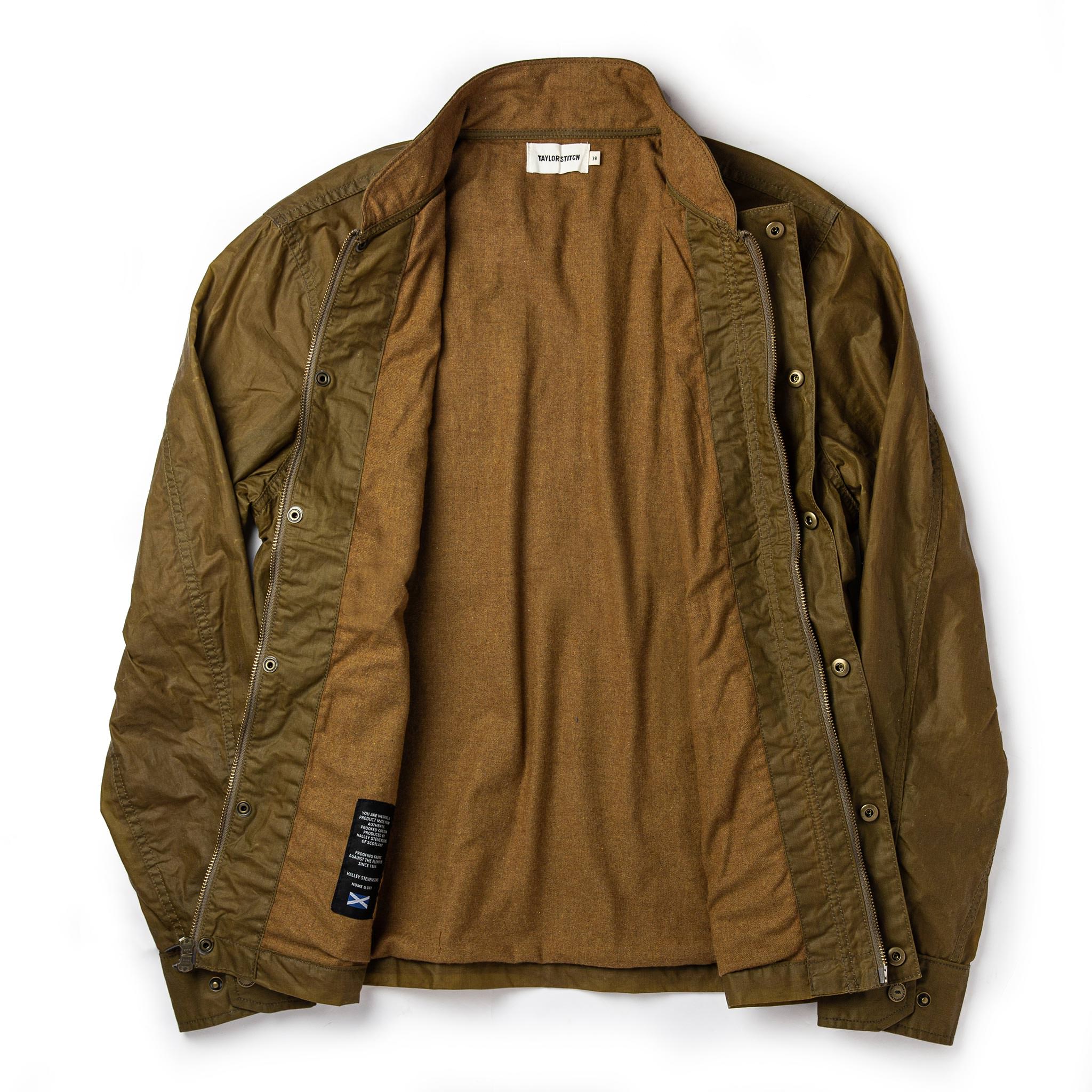 The Bomber Jacket in Field Tan Wax Canvas